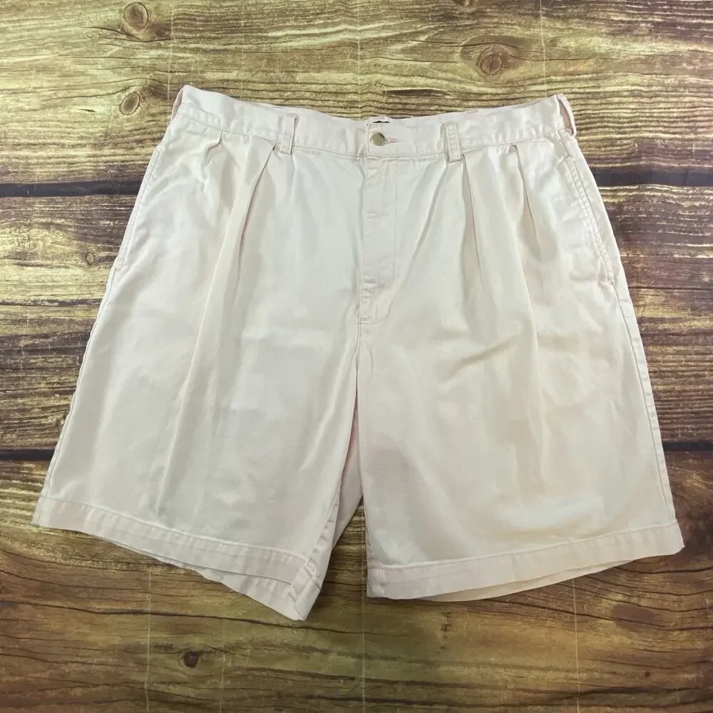 Vintage Polo Ralph Lauren Shorts Mens 38 Light Pink Chino Cotton Classic